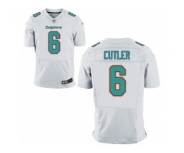 Men Nike Miami Dolphins #6 Jay Cutler Elite White NFL Jersey