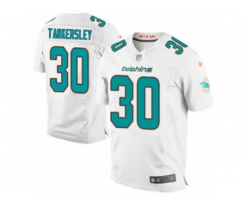 Men's Nike Miami Dolphins #30 Cordrea Tankersley Elite White NFL Jersey