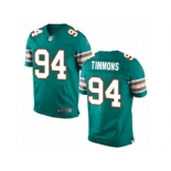 Men's Nike Miami Dolphins #94 Lawrence Timmons Elite Aqua Green Alternate NFL Jersey