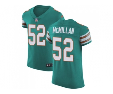 Nike Miami Dolphins #52 Raekwon McMillan Aqua Green Alternate Men Stitched NFL Vapor Untouchable Elite Jersey