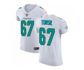 Nike Miami Dolphins #67 Laremy Tunsil White Men Stitched NFL Vapor Untouchable Elite Jersey