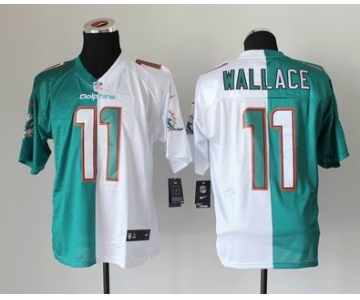 nike nfl jerseys miami dolphins #11 wallace green- white[Elite split]