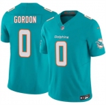 Men's Miami Dolphins #0 Ollie Gordon Aqua 2026 F.U.S.E. Vapor Limited Football Stitched Jersey