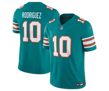 Men's Miami Dolphins #10 Jacob Rodriguez Aqua 2026 Draft F.U.S.E. Vapor Limited Football Stitched Jersey