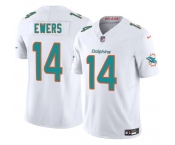 Men's Miami Dolphins #14 Quinn Ewers White 2025 Draft F.U.S.E. Vapor Limited Football Stitched Jersey