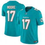 Men's Miami Dolphins #17 Trey Moore Aqua 2026 Draft F.U.S.E. Vapor Limited Football Stitched Jersey Men's Miami Dolphins #17 Trey Moore Aqua 2026 Draft F.U.S.E. Vapor Limited Football Stitched Jersey