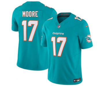 Men's Miami Dolphins #17 Trey Moore Aqua 2026 Draft F.U.S.E. Vapor Limited Football Stitched Jersey