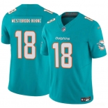 Men's Miami Dolphins #18 Nick Westbrook-Ikhine Aqua 2025 Draft F.U.S.E. Vapor Limited Football Stitched Jersey