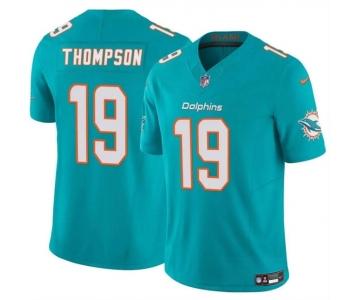 Men's Miami Dolphins #19 Skylar Thompson Aqua 2024 F.U.S.E Vapor Limited Football Stitched Jersey