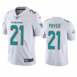 Men's Miami Dolphins #21 Jordan Poyer White Vapor Limited Football Stitched Jersey