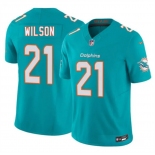 Men's Miami Dolphins #21 Marco Wilson Aqua 2026 F.U.S.E. Vapor Limited Football Stitched Jersey