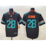Men's Miami Dolphins #28 De’Von Achane Black 2025 F.U.S.E. “Rivalries” Vapor Limited Stitched Football Jersey Men's Miami Dolphins #28 De’Von Achane Black 2025 F.U.S.E. “Rivalries” Vapor Limited Stitched Football Jersey