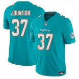 Men's Miami Dolphins #37 Isaiah Johnson Aqua 2026 F.U.S.E. Vapor Limited Football Stitched Jersey