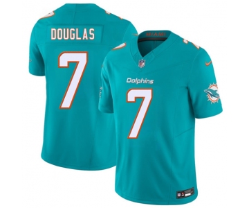 Men's Miami Dolphins #7 Caleb Douglas Aqua 2026 Draft F.U.S.E. Vapor Limited Football Stitched Jersey