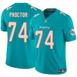Men's Miami Dolphins #74 Kayden Proctor Aqua 2026 Draft F.U.S.E. Vapor Limited Football Stitched Jersey Men's Miami Dolphins #74 Kayden Proctor Aqua 2026 Draft F.U.S.E. Vapor Limited Football Stitched Jersey
