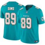 Men's Miami Dolphins #89 Ben Sims Aqua 2026 F.U.S.E. Vapor Limited Football Stitched Jersey