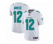 Men's Nike Miami Dolphins #12 Bob Griese Vapor Untouchable Limited White NFL Jersey