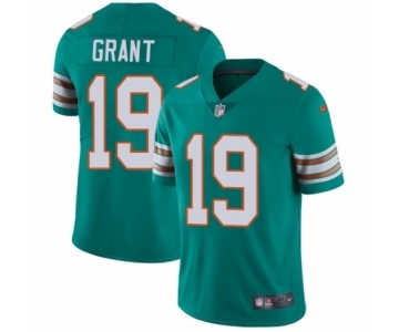 Men's Nike Miami Dolphins #19 Jakeem Grant Aqua Green Alternate Vapor Untouchable Limited Player NFL Jersey