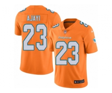 Men's Nike Miami Dolphins #23 Jay Ajayi Limited Orange Rush NFL Jersey
