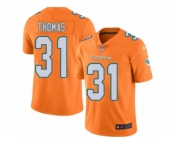 Men's Nike Miami Dolphins #31 Michael Thomas Limited Orange Rush NFL Jersey