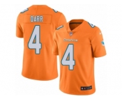 Men's Nike Miami Dolphins #4 Matt Darr Limited Orange Rush NFL Jersey
