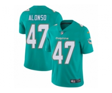 Men's Nike Miami Dolphins #47 Kiko Alonso Vapor Untouchable Limited Aqua Green Team Color NFL Jersey