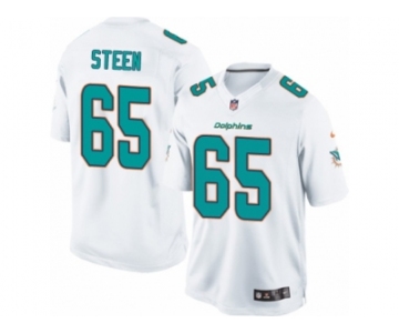 Men's Nike Miami Dolphins #65 Anthony Steen Limited White NFL Jersey