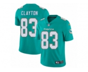 Men's Nike Miami Dolphins #83 Mark Clayton Vapor Untouchable Limited Aqua Green Team Color NFL Jersey