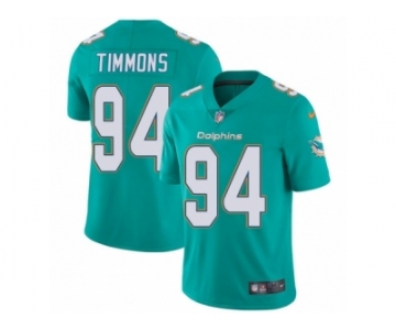 Men's Nike Miami Dolphins #94 Lawrence Timmons Vapor Untouchable Limited Aqua Green Team Color NFL Jersey
