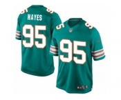 Men's Nike Miami Dolphins #95 William Hayes Limited Aqua Green Alternate NFL Jersey