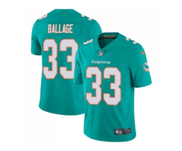 Nike Miami Dolphins #33 Kalen Ballage Aqua Green Team Color Men Stitched NFL Vapor Untouchable Limited Jersey