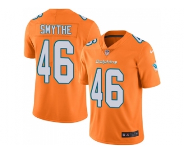 Nike Miami Dolphins #46 Durham Smythe Orange Men Stitched NFL Limited Rush Jersey