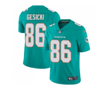 Nike Miami Dolphins #86 Mike Gesicki Aqua Green Team Color Men Stitched NFL Vapor Untouchable Limited Jersey
