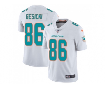 Nike Miami Dolphins #86 Mike Gesicki White Men Stitched NFL Vapor Untouchable Limited Jersey