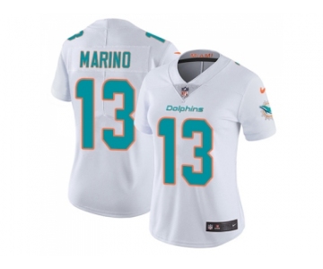 Women Nike Miami Dolphins #13 Dan Marino White Stitched NFL Vapor Untouchable Limited Jersey