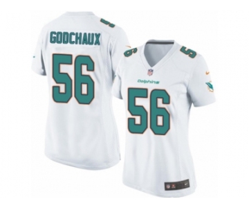 Women Nike Miami Dolphins #56 Davon Godchaux Game White NFL Jersey