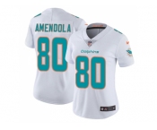 Women Nike Miami Dolphins #80 Danny Amendola White Stitched NFL Vapor Untouchable Limited Jersey