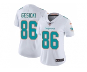 Women Nike Miami Dolphins #86 Mike Gesicki White Stitched NFL Vapor Untouchable Limited Jersey