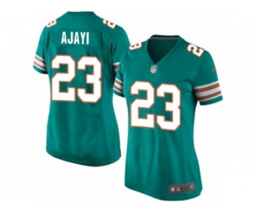 Women's Nike Miami Dolphins #23 Jay Ajayi Limited Aqua Green Alternate NFL Jersey