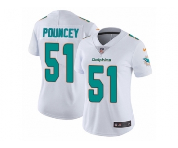 Women's Nike Miami Dolphins #51 Mike Pouncey Vapor Untouchable Limited White NFL Jersey