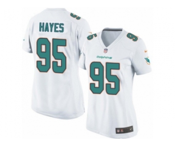 Women's Nike Miami Dolphins #95 William Hayes Limited White NFL Jersey