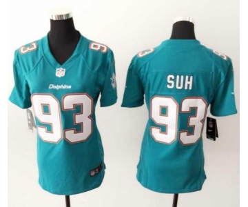 nike women nfl jerseys miami dolphins #93 suh green[nike]