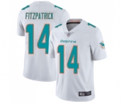 Youth Miami Dolphins #14 Ryan Fitzpatrick White Vapor Untouchable Limited Player Football Jersey