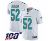 Youth Miami Dolphins #52 Raekwon McMillan White Vapor Untouchable Limited Player 100th Season Football Jersey