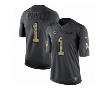Youth Nike Miami Dolphins #1 Cody Parkey Limited Black 2016 Salute to Service NFL Jersey