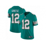 Youth Nike Miami Dolphins #12 Bob Griese Vapor Untouchable Limited Aqua Green Alternate NFL Jersey
