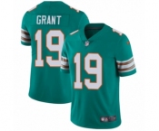 Youth Nike Miami Dolphins #19 Jakeem Grant Aqua Green Alternate Vapor Untouchable Elite Player NFL Jersey