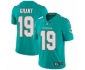 Youth Nike Miami Dolphins #19 Jakeem Grant Aqua Green Team Color Vapor Untouchable Elite Player NFL Jersey