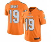 Youth Nike Miami Dolphins #19 Jakeem Grant Limited Orange Rush Vapor Untouchable NFL Jersey
