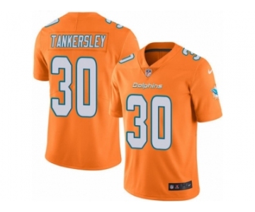 Youth Nike Miami Dolphins #30 Cordrea Tankersley Limited Orange Rush NFL Jersey